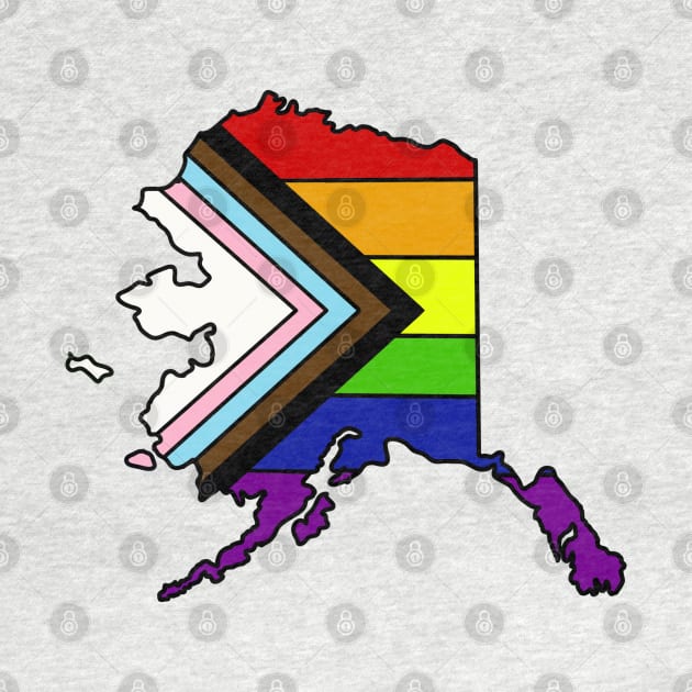 Progress pride flag - Alaska by TheUndeadDesign